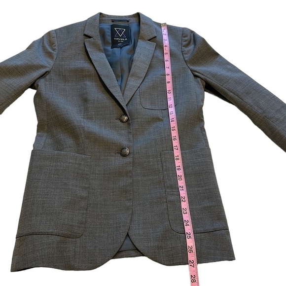 Talula Exeter Gray Wool School Boy Blazer - Size 6 - Picture 13 of 16